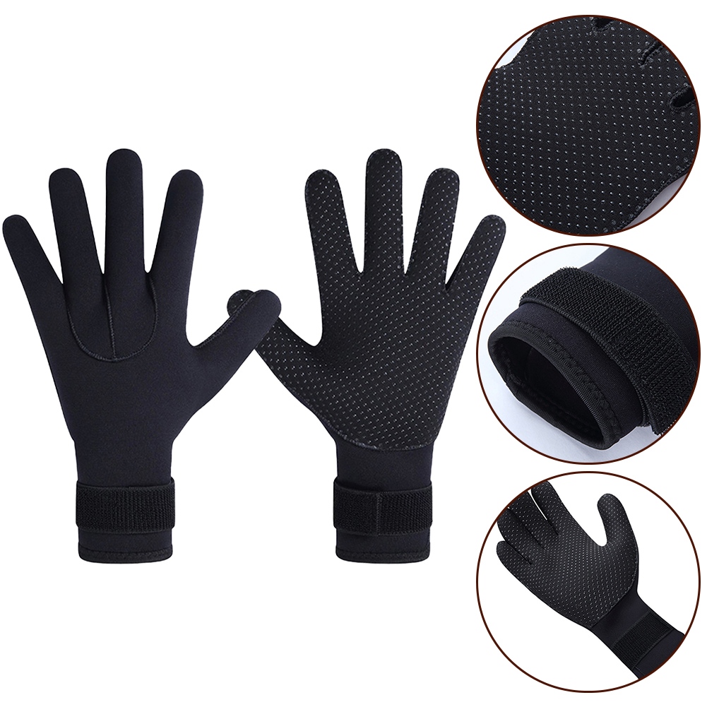 Scuba Diving Wetsuit 5Mm Neoprene - 남성용 5mm 네오프렌 다이빙 장갑, 검은색