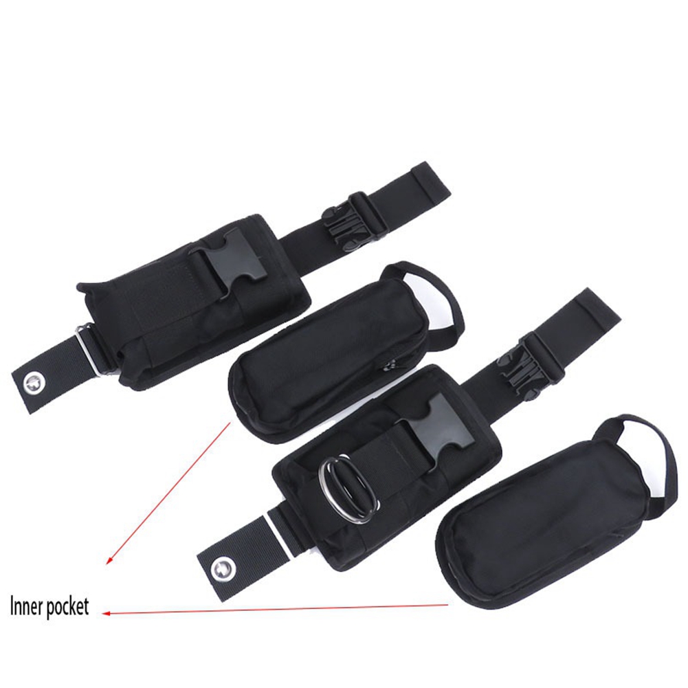 Scuba Weight Belt Pocket Quick Release - A65G-새로운 2개입 예비 블랙 1680D 나일론