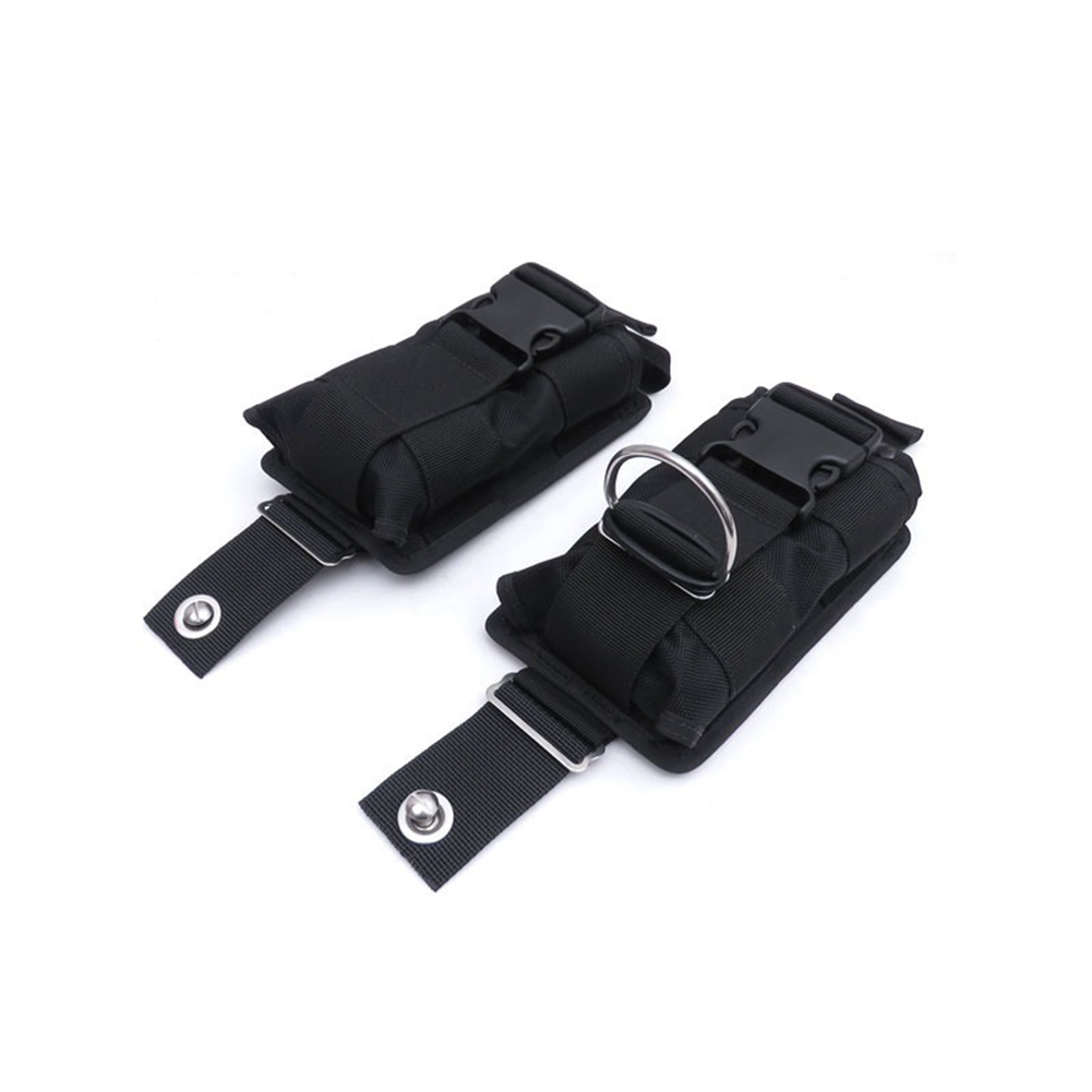 Scuba Weight Belt Pocket Quick Release - 퀵릴리즈 버클이 있는 스페어 블랙 나일론
