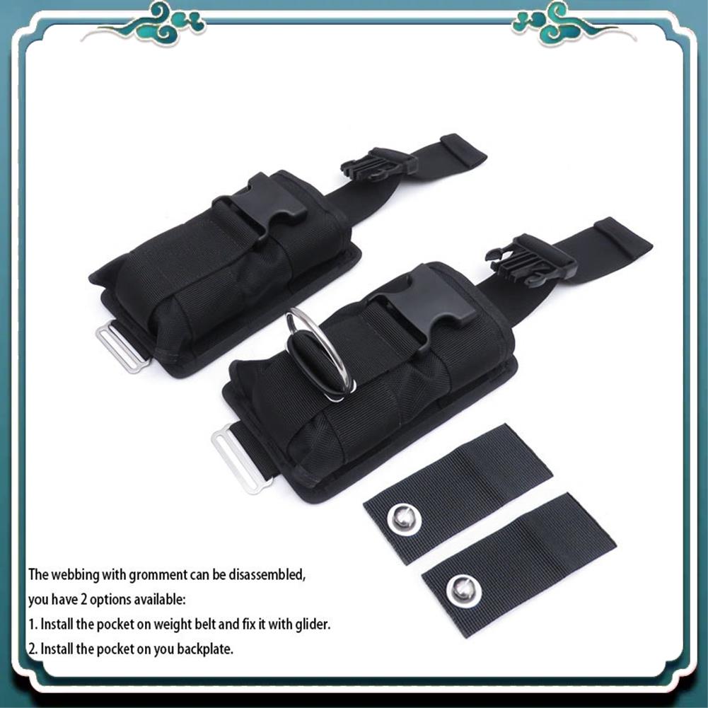 A65G-새로운 2개입 예비 블랙 1680D 나일론 스 - Scuba Weight Belt Pocket Quick Release 리뷰 및 가격