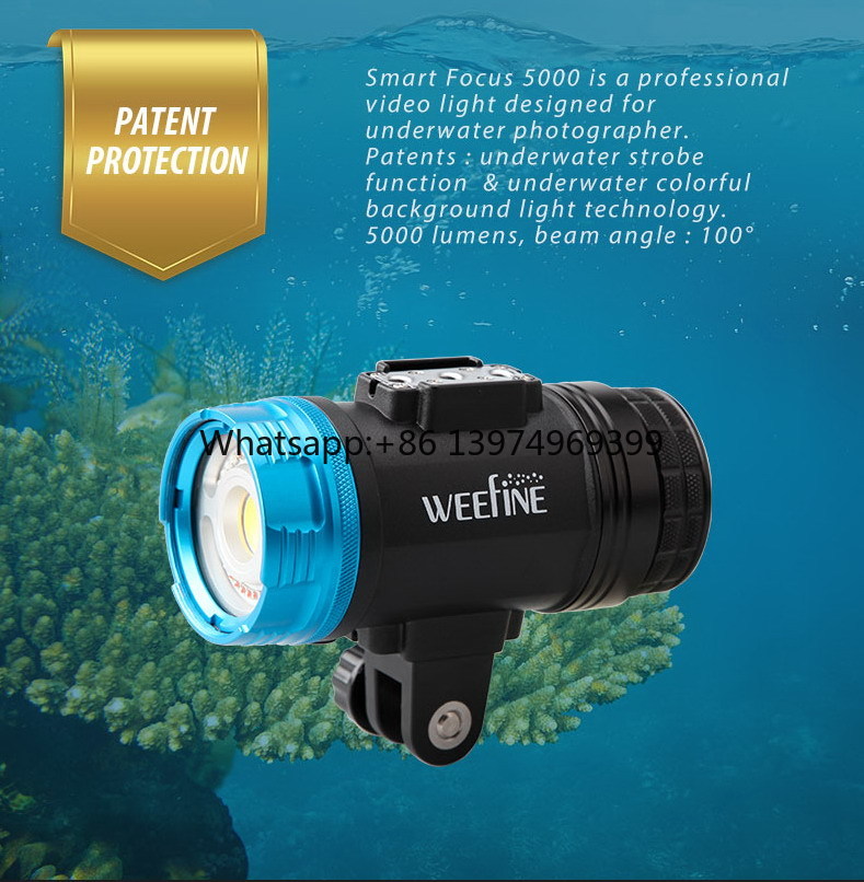 WEEFINE WF082 스마트 포커스 5000 새로운 - Dive Flashlight 5000 Lumens Underwater 리뷰 및 가격